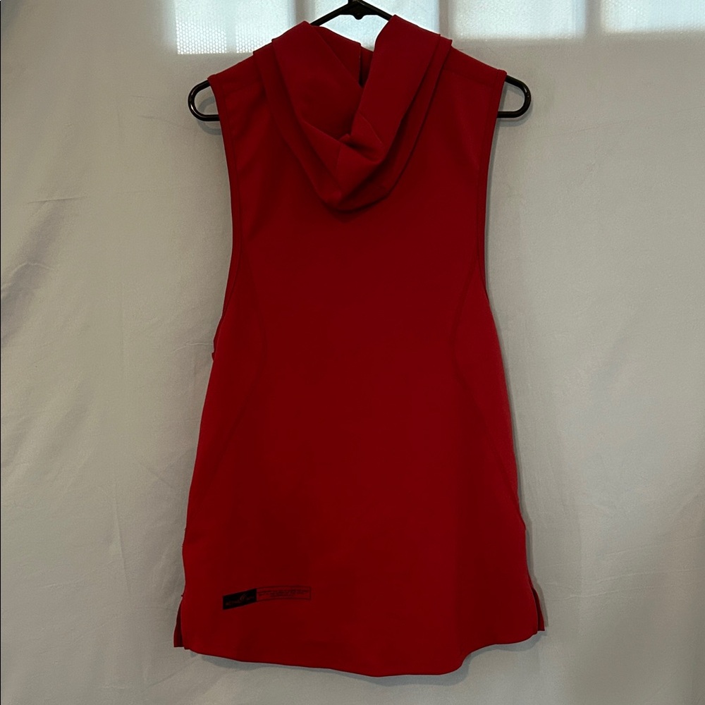 Active Faith Red Sleeveless Hoodie - Picture 4 of 5